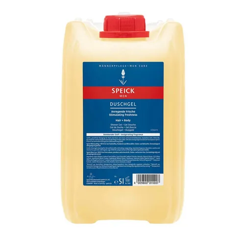 Speick Men Duschgel 5 l - Erfrischendes Duschvergnügen - Arzneimittel - 5 l Speick Men Duschgel, ideal für Männerhaut, pflegt und erfrischt mit natürlichen Inhaltsstoffen.