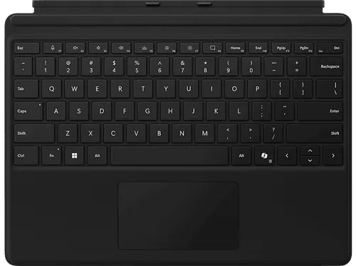 Microsoft Surface Pro Keyboard Schwarz QWERTZ - Kompatibel mit Surface Pro 9 & 8, beleuchtete Tasten und Copilot auf Knopfdruck für maximale Produktivität