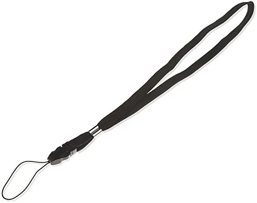 POPPSTAR 1x Handgelenk Trageband schwarz, Handschlaufe für Kamera, Digitalkamera, Handy, Smartphone, Handyhülle, Flip Case, USB Stick, MP3 Player, ActionCam uvm.