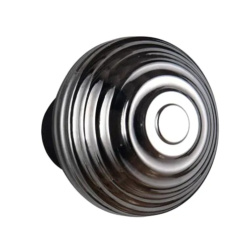 Wandlampe LED Wandleuchte mit Touchdimmer - Akku rauchfarben, H 15,5 cm - Moderne Wandlampe in elegantem Design aus schwarzem Metall und rauchfarbenem Glas. Flexibel dank Akkubetrieb, stufenlos dimmbar über Touchfunktion – ideal für Schlafzimmer und Flur.