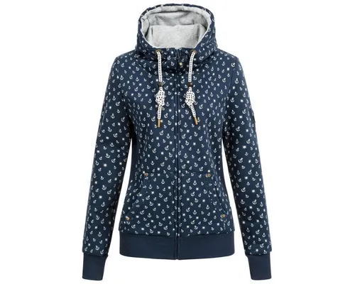 ankerglut Fleecejacke Ankerglut Freundschaft Damen Sweatshirt Jacke