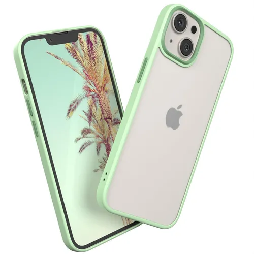 Für Apple iPhone 13 Handyhülle Silikon Bumper Case Schutz Cover Tasche Hellgrün