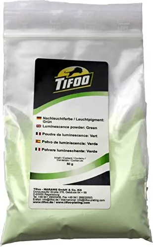 Nachleuchtpulver, Glühpulver, Leuchtpulver, Leuchtpigment grün 50 g - Glow in the dark, Phosphoreszenz