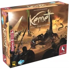 Pegasus Spiele 57320G - Kemet - Blut und Sand - Gesellschaftsspiel für 2-5 Spieler, episches Area Control mit 76 Miniaturen und asymmetrischen Fraktionen für strategischen Tiefgang. Spieldauer: 60-120 Minuten, ideal für Spieleabende!