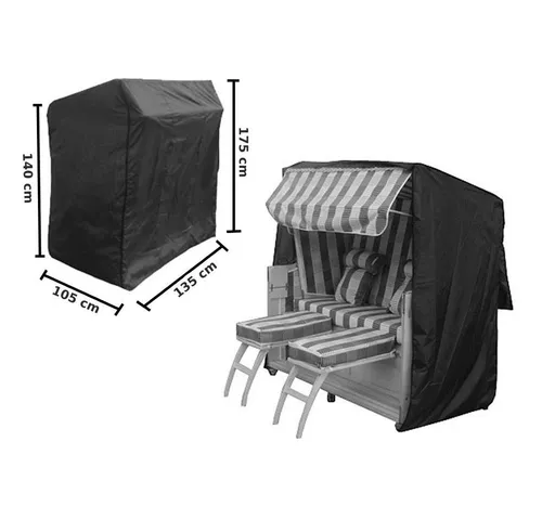 Melko Gartenmöbel-Schutzhülle Schutzplane 135x105x175 cm Schutzhülle Gartenmöbel Abdeckplane (Stück, 1-St., Stück), mit Kordelverschluss