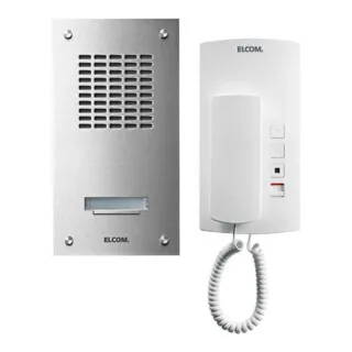 Elcom UP-1+n-Audioset 1Tln. Edelstahl ASZ-1 EM