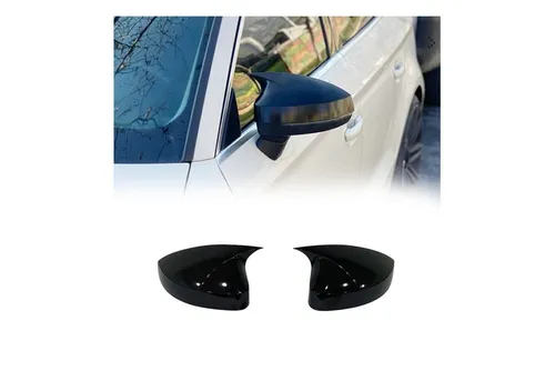 Spiegelkappen für Audi A3 (2008-2013) - ABS Piano Schwarz - Maßgeschneiderte Spiegelkappen für Audi A3 8P, die Ihrem Fahrzeug einen eleganten Look verleihen. Robustes Material sorgt für Langlebigkeit und schützt vor Kratzern. Einfache Montage und Pflege für eine optimale Fahrzeugpflege.