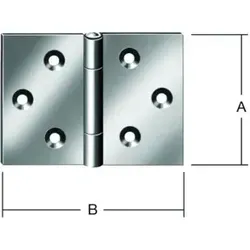 VORMANN Tür-Scharnier breit B45xH30mm,gerollt verzinkt von Vormann