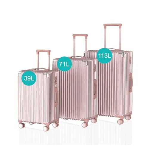Voyagoux Kofferset 3 teilig in rosegold von V Voyagoux