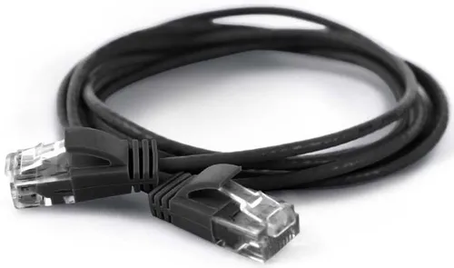 Wantec UTP-Patchkabel Cat.6A sw 7309 sw 0,1m (RJ45) UTP-Patchkabel