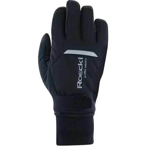 Roeckl Villach 3 Extra Warm Handschuhe lang black 9,5 - Fahrradhandschuhe für kalte Tage, extra warme Isolierung und langes Design für optimalen Schutz und Komfort beim Radfahren.