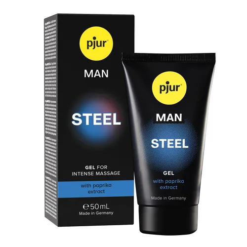 50ml Pjur Man Steel Gel mit Paprika Extrakt, Männer Gleitgel für Penis & Massage