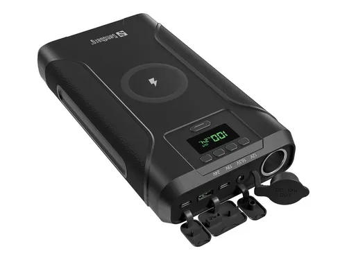 Survivor Powerbank 7in1 76800 mAh - schwarz - Powerbank mit beeindruckenden 76800 mAh, ideal für unterwegs, bietet 5 Ausgabeanschlüsse für maximale Flexibilität.