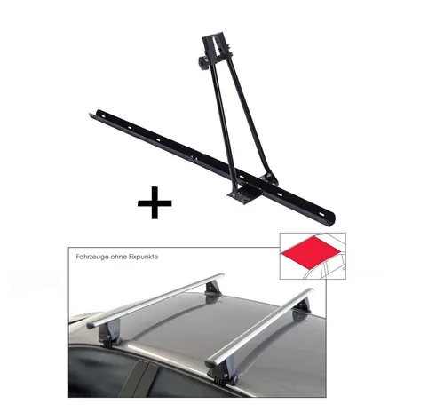 VDP Dachträger ORION für BMW X6 (F16) - Funktionaler Dachträger für sicheren Fahrradtransport, geeignet für alle Fahrräder bis 55 mm Reifendicke. Einfache Montage, hochwertige Verarbeitung und maximale Zuladung von 15 kg.