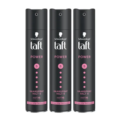 taft Haarspray Power Cashmere Halt 5 für trockenes Haar 250ml 3er Pack - Starker Halt für trockenes Haar mit Cashmere-Effekt. Perfekt für langanhaltendes Styling und einfache Handhabung. Ideal für den täglichen Gebrauch.
