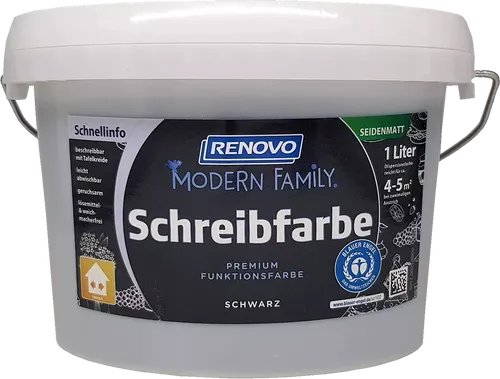 1L Renovo Schreibfarbe Modern Family, Schwarz von Renovo