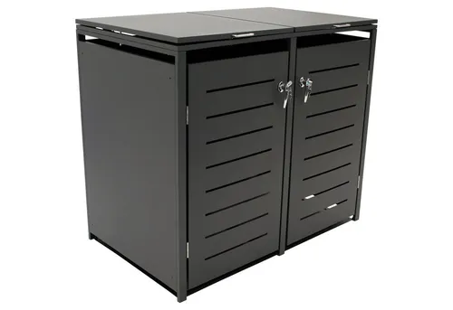 DEGAMO Mülltonnenbox für 2x Tonnen 120 und 240 Liter von DEGAMO