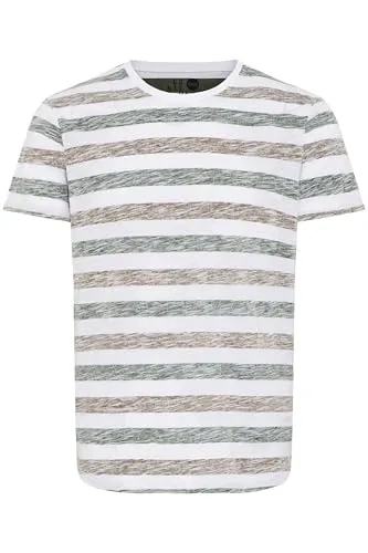 !Solid SDTet Herren T-Shirt Kurzarm Shirt mit Streifen Rundhals-Ausschnitt Baumwollmischung Regular fit, Größe:XL, Farbe:Cinnamon (5056)