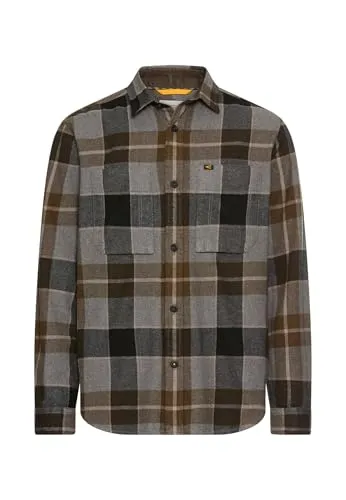 camel active Herren Flanellhemd mit Kontrastdetails von camel active