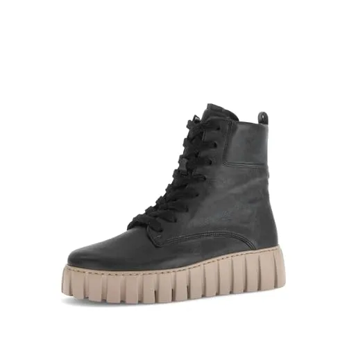 Gabor Damen Chelsea Boots - Stiefeletten in Schwarz (Micro), 38.5 EU - Wanderschuhe mit moderater Mehrweite (G) für optimalen Tragekomfort, Reißverschluss und leichtgewichtige Sohle für müheloses Gehen.