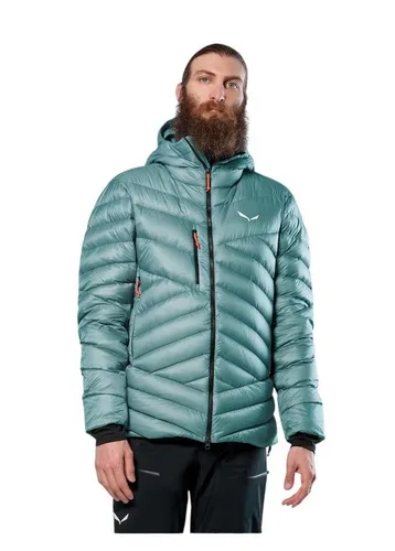 Salewa Daunenjacke Ortles Medium 3 RDS - Tealblau Herren, Größe L - Funktionsjacken für alpine Abenteuer, kombiniert hohe Wärmeleistung mit minimalem Packmaß und wasser-windabweisenden Eigenschaften.