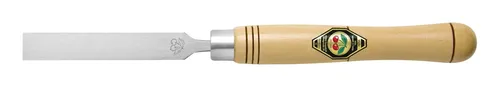 Kirschen Drechslerbeitel 6 mm Flachmeißel mit langem Weißbuchenheft gerade, einballig - 1669006
