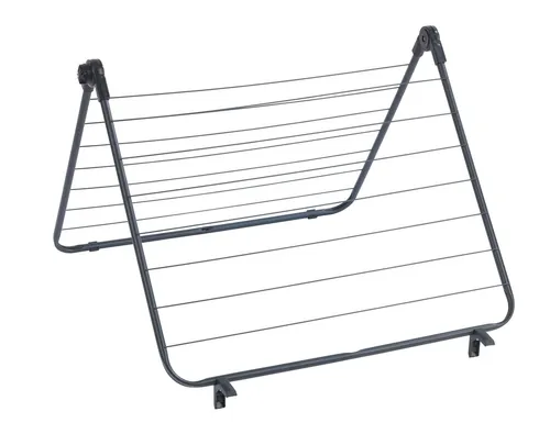 WENKO Badewannen-Wäscheständer Champion - Wäscheständer für Wanne, Balkon oder Dusche mit 9 m Trockenlänge, platzsparend und vielseitig nutzbar, ideal für kleine Räume.