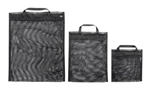 Tatonka Packwürfel Mesh Pocket Set (3 Stück) - DREI Flache Netztaschen in verschiedenen Größen - zum übersichtlichen Verstauen von Gepäck in Koffer oder Reisetasche