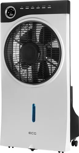 ECG Ventilatorkombigerät Mr. Fan 3-in-1 - Standventilator mit Wassernebelfunktion, Ionisierungsfunktion für bessere Luftqualität und elegantes Design – ideal für jeden Raum und angenehme Abkühlung im Sommer.