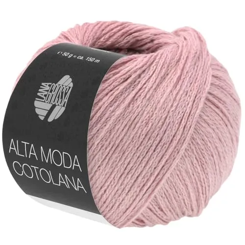 LANA GROSSA Alta Moda Cotolana | Edles Kettengarn aus 45% Schurwolle (Merino superwash), 45% Pima Baumwolle & 10% Polyamid| 50g Wolle zum Stricken & Häkeln | 150m Garn FB 43
