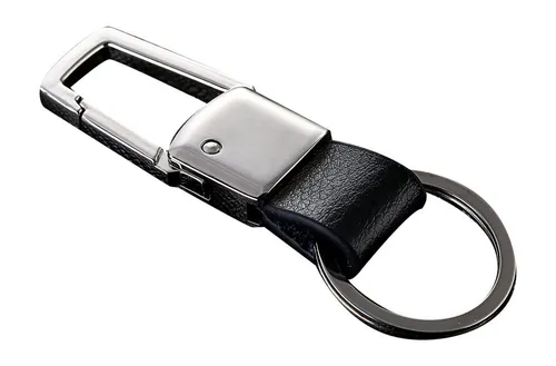 Cerbery Schlüsselanhänger Schlüsselanhänger aus Leder mit Ringen und Geschenkbox, Kunstleder