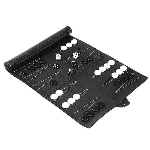 Reise Backgammon mit praktischer Tasche ca. 26 x 35cm Reisebackgammon Reisespiel