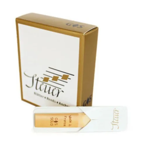 Steuer White Line Bb-Klarinette 1.5 - Instrumentenzubehör: Hochwertige Blätter für Bb-Klarinette, Stärke 1,5, ideal für alle Spielstile und empfohlen für deutsche Mundstücke mit mittlerer Öffnung, Packung mit 10 Blättern.