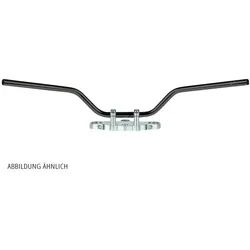 TRW Lucas Stahllenker 22 mm Classic high, chrom, silber - Motorradzubehör mit ABE, ideal für viele Modelle, bietet hohe Stabilität und stilvolles Design in chrom und silber.