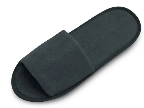 ZOLLNER 10 Paar Einwegslipper in Dunkelgrau