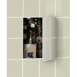 Sapho ZARZ Inspektionstür 50x50cm mit Klick-Klack Öffnung - Praktische Inspektionstür für Mauertrennwände und Gipskartonplatten. Robuster verzinkter Stahlrahmen und einfache Handhabung durch Klick-Klack Öffnung. Ideal für vielseitige Anwendungen!