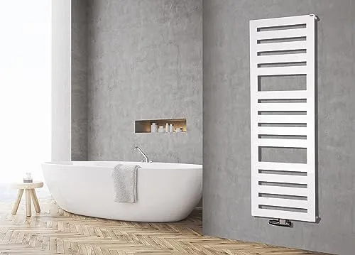 Szagato Badheizkörper Design Zebra 3, 1302 Watt, Made in Germany, 175 x 60 cm - Eleganter Badheizkörper für effiziente Wärme und Handtuchtrocknung. Hergestellt in Deutschland mit hoher Qualität und 5 Jahren Garantie. Ideal für Ihr Badezimmer.