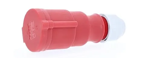 as - Schwabe CEE Kupplung 400V/32A/5-polig - Starkstrom Kupplung mit Schraubanschlüssen - Stromkupplung Schlagfest - Zugentlastung - Spritzwassergeschützt IP44 - Made in Germany - Rot, 61427