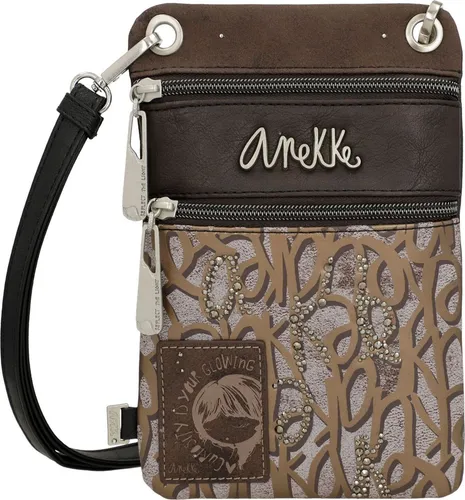 Anekke Umhängetasche Mini Crossbody Bag - Stylische Umhängetasche mit verstellbarem Schulterriemen und praktischer Gürtelschlaufe. Perfekt für unterwegs, bietet sie genügend Platz und Ordnung für Ihre Essentials.