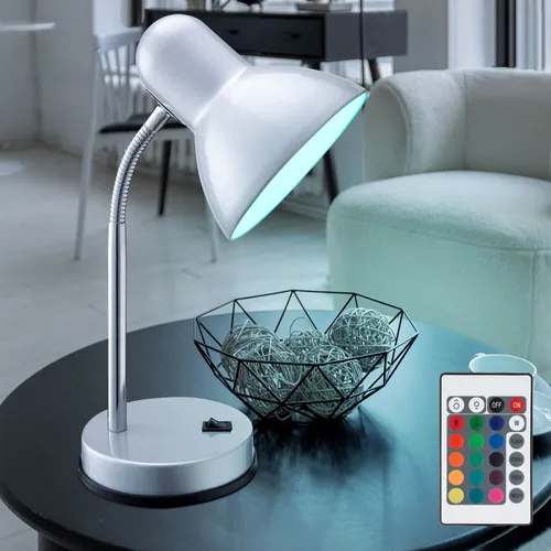 Moderne Tischlampe mit Fernbedienung und RGB LED von ETC Shop
