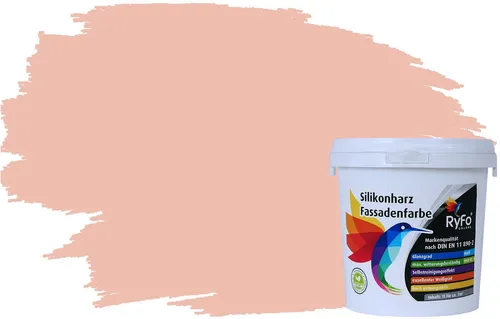 RyFo Colors Silikonharz Fassadenfarbe - Trend Violettöne mit Lotuseffekt - Wasserabweisende Fassadenfarbe mit hervorragender Deckkraft und UV-Beständigkeit. Ideal für den Außenbereich, schützt vor Schmutz und sorgt für ein ansprechendes Finish auf verschiedenen Untergründen.
