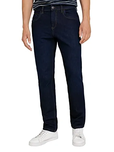 TOM TAILOR JOSH Regular Slim Fit Jeans blau - Stylische Slim-fit Jeans aus elastischem Denim für optimalen Tragekomfort, ideal für lässige Outfits.