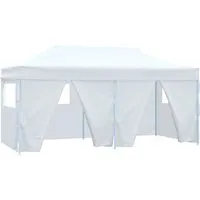 vidaXL Profi-Partyzelt Faltbar 3×6m mit 4 Seitenwänden - Pavillons & Partyzelte, ideal für Outdoor-Events, UV-beständig und wasserfest mit stabiler Stahlkonstruktion für Langlebigkeit und einfache Montage.