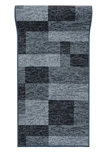 Mazovia Rutschfest Teppich Läufer Flur - Modern Geometrische Muster 67x100 cm - Läufer mit rutschfester Unterseite, ideal für Vorzimmer und Küche. ÖKO-TEX zertifiziert, sorgt für Komfort und Wärme, einfach zu reinigen und als Meterware anpassbar.
