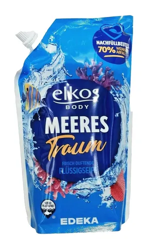 Elkos Body Flüssigseife Meerestraum Nachfüllbeutel 750 ml 3,13€/1L