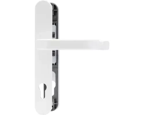 Abus Drücker/Drücker SRG92N Schutzbeschlag für Schmalrahmen - Türsicherungen aus robustem Metall, ideal für zusätzliche Sicherheit und langlebigen Schutz Ihrer Türen.