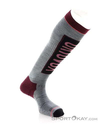 Ortovox Free Ride Long Socks Women Mountain Rose (39-41) - Damen Kniestrümpfe für Freerider, aus Merino für optimalen Komfort und Temperaturregulierung. Mit gepolstertem Fersenbereich und flachen Zehennähten für Blasenfreiheit.