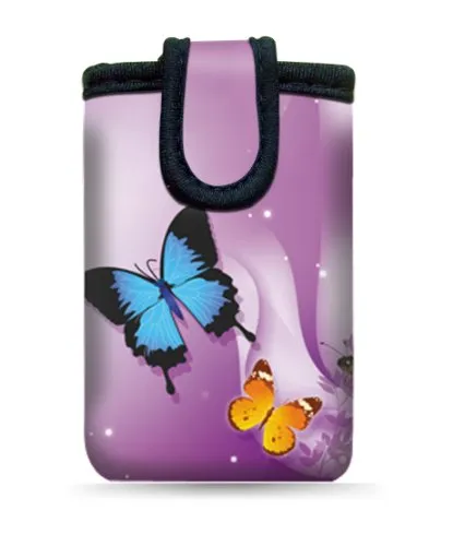 wortek Universal Designer Handy Smartphone Tasche aus Neopren für Diverse Smartphones bis zu 4,3