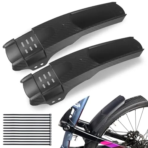 MEGHNA Fahrrad Schutzblech Set Vorne und Hinten Bike Fender Universal Schutzbleche Fuer MTB Rennrad Quick-Release Geeignet für Fahrräder von 20-26 Zoll