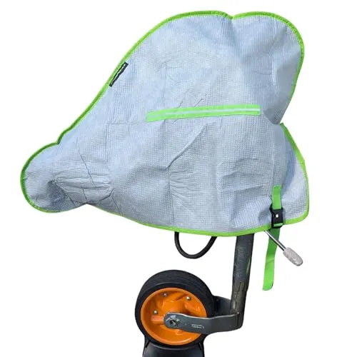 Universal Deichselabdeckung, Schutzhülle für Anhängerkupplung Wohnwagen oder Caravan. Grau, 86 x 61 cm